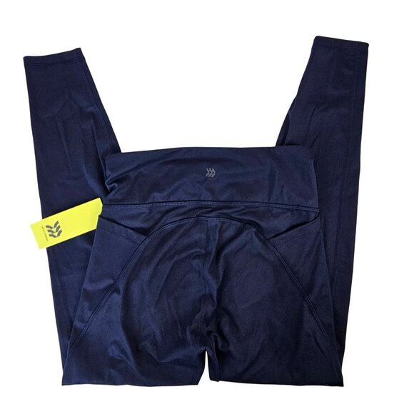 All In Motion Womens High Waisted Navy Pocket Leggings Small Workout Running - Picture 4 of 8